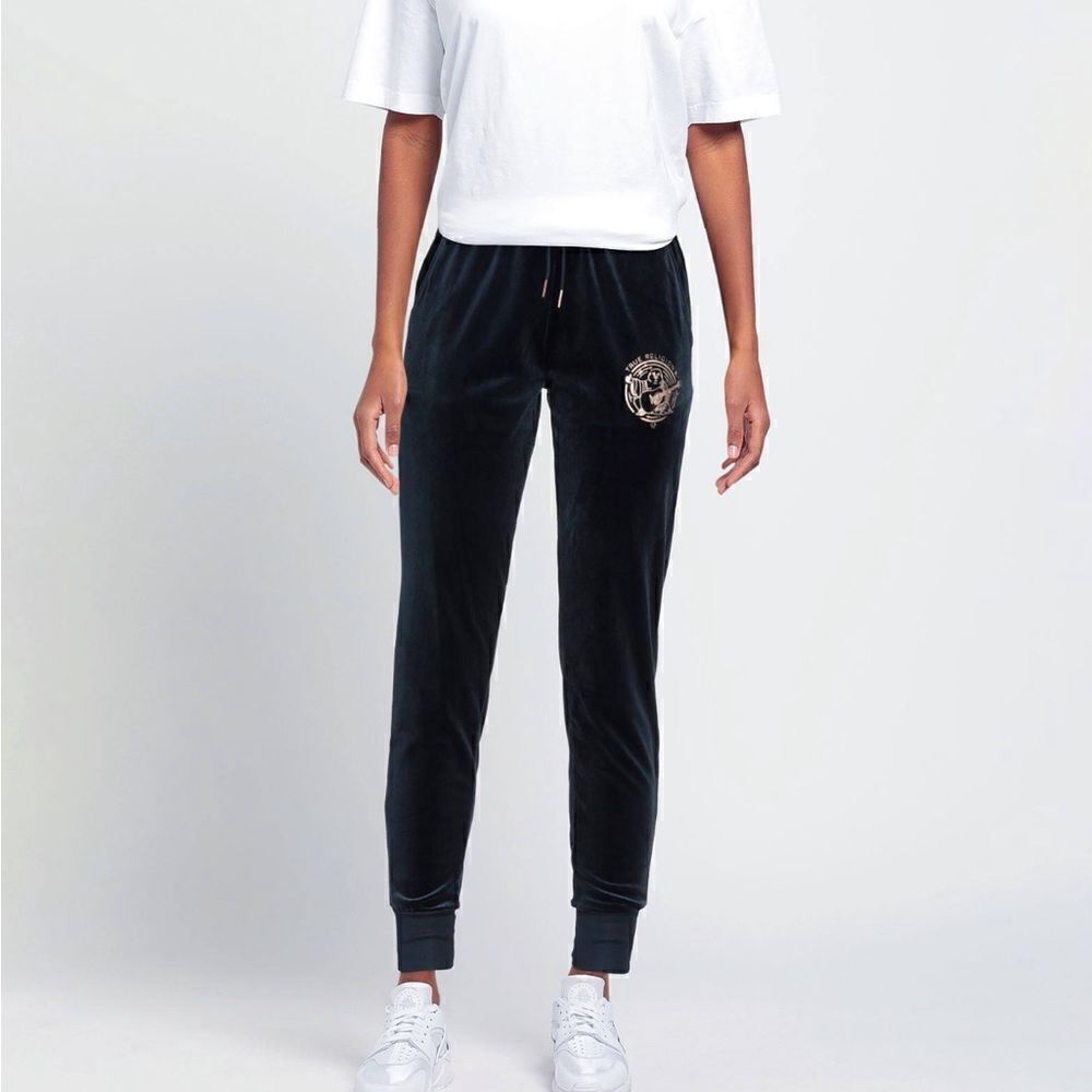 True Religion Navy Blue Velour Joggers